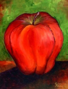 Red Apple Painting