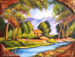 1800s Vineyards House Painting