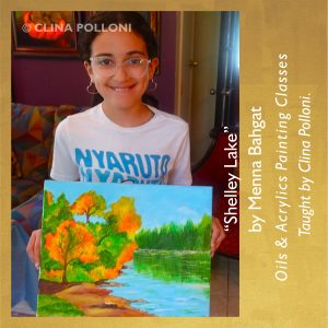 Menna Bahgat-Shelley Lake-Painting Class acrylics oils