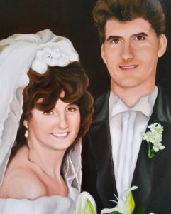 Wedding Oil Portrait