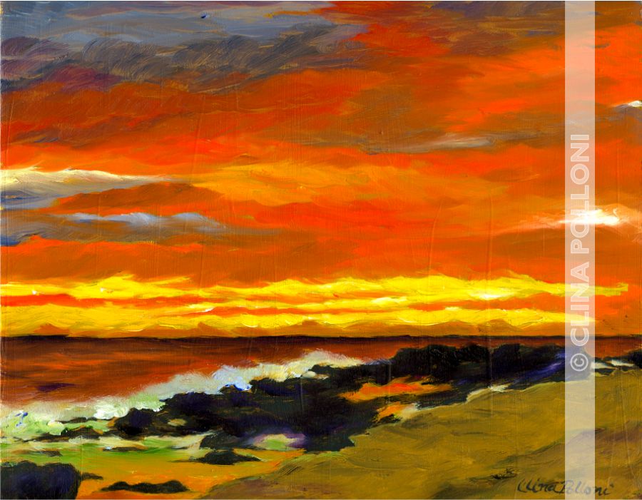 Seascape-Sunset in the Ocean