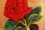 Valentine Red Rose Painting
