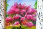 Pink Magnolia Tree Painting