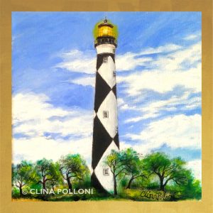 Cape Lookout Lighthouse Oil Painting