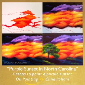Purple Sunset in North Carolina