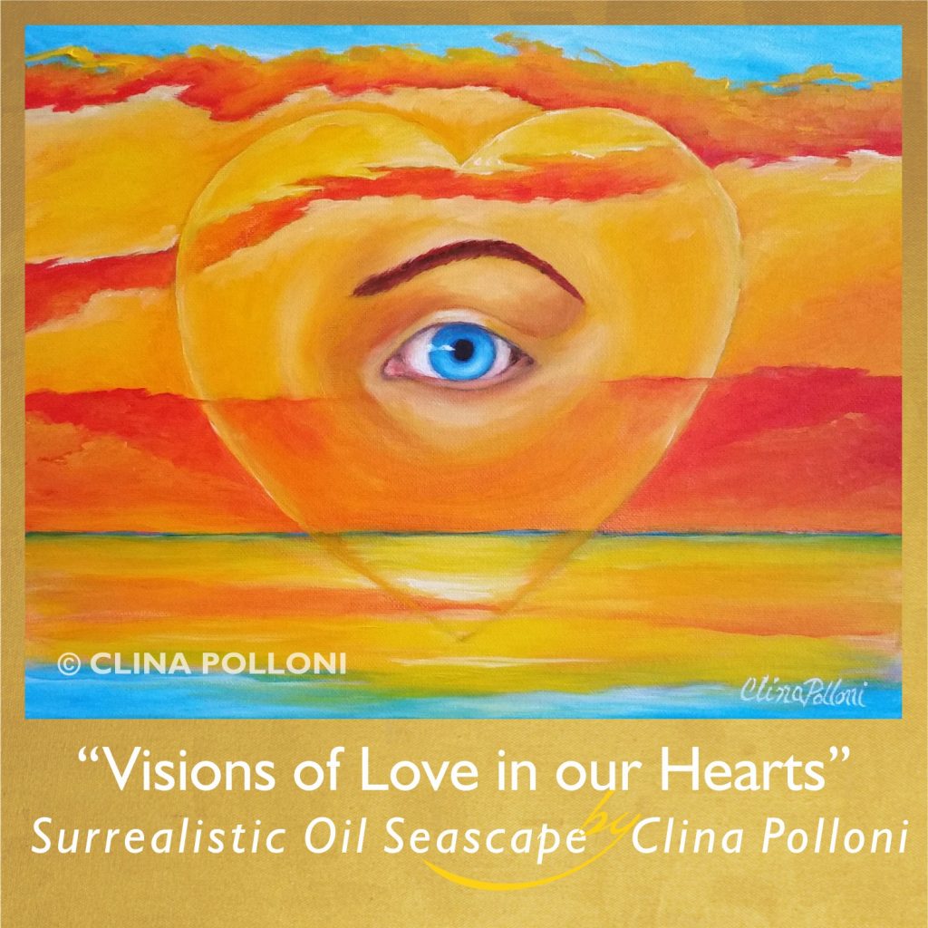 Visions of Love in our Hearts-Surrealistic Seascape