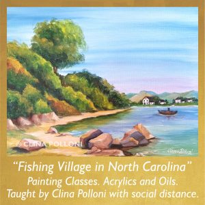Painting Class-Fishing Village in North Carolina
