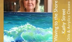 Kathy Street-Waving to the Shore Painting