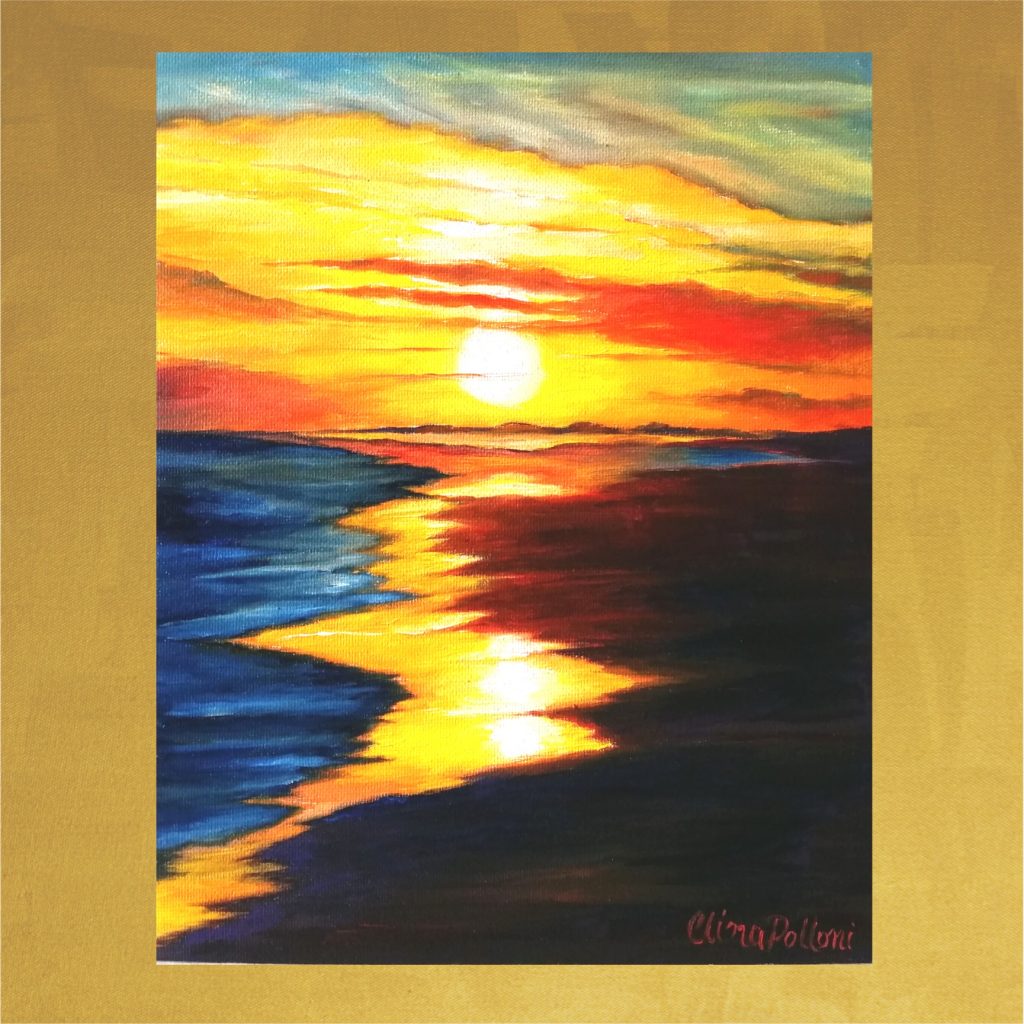 Card-5.5x5.5-The Last Lights of the Sunset-Front