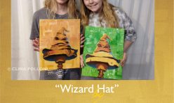 Rachel and Abby Wizard Hat-Acrylics Painting Class