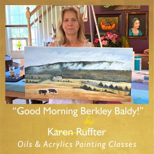 Karen Ruffner-Good Morning Berkley Baldy-Painting Class Acrylics Oils
