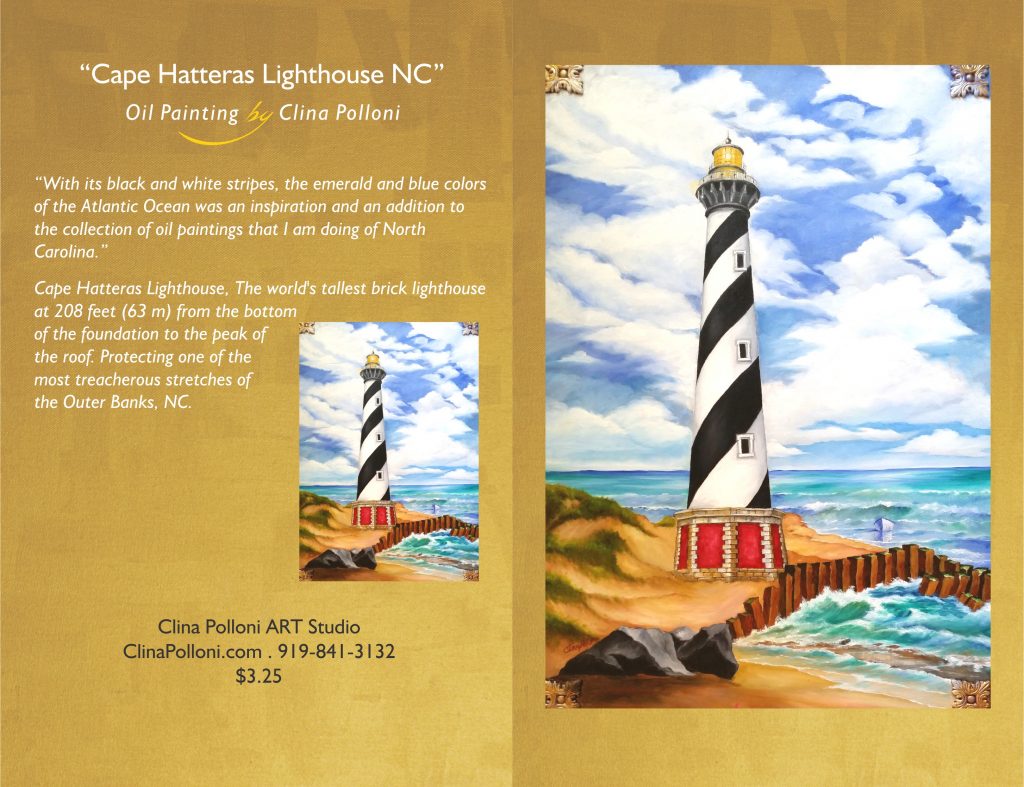 Cards-Cape Hatteras Lighthouse by Clina Polloni.