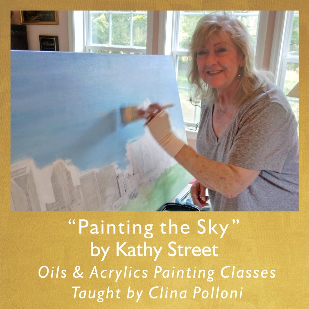Kathy Street- Painting the Sky-Painting Classes Acrylics Oils.