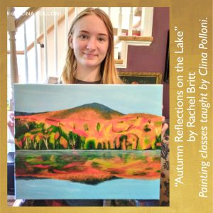 Rachel Britt-Autumn Reflections on the Lake-Painting Classes.