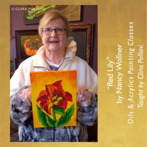 Nancy Wollner-Red Lily-Painting Classes