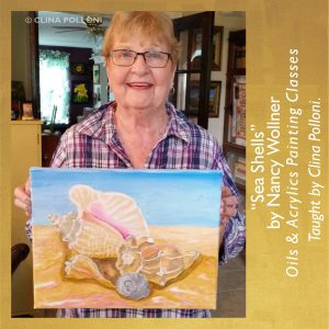 Nancy Wollner-Sea Shells-Painting Classes.