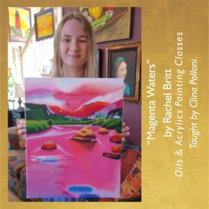 Rachel Britt-Magenta Waters-Acrylics Painting Classes.